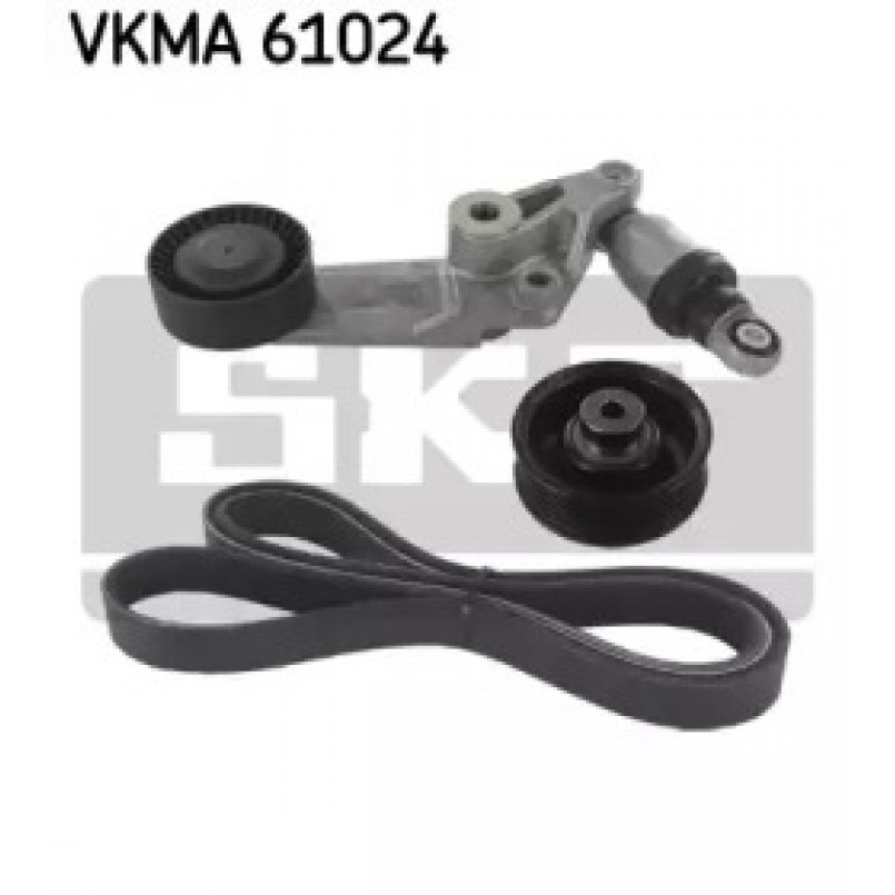 VKMA 61024 SKF Комплект доріжкового ремня (ролик, ремінь)